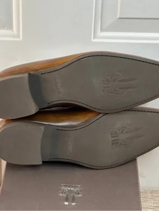 Scarpe Di Bianco Men\'s Italian handmade‎ loafers size 8.5 (US 9.5) in “Sombrero\